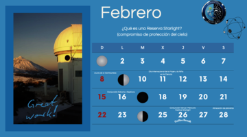 Febrero 2026 el cielo marca la agenda Starlight entre ciencia igualdad y grandes fenmenos astronmicos