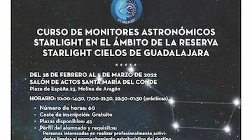 Curso de Monitores Astronómicos Starlight Reserva Starlight de Guadalajara