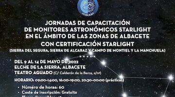 Las zonas Starlight de Albacete acogen el XX Curso de Monitores Astronómicos Starlight