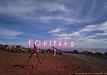 Imagen tomada en las Jornadas Informativas Starlight, en la isla de El Hierro