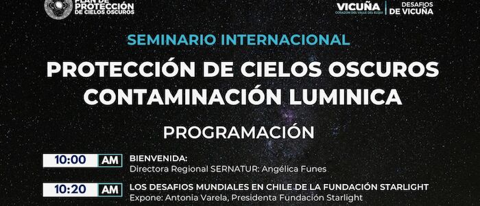 Seminario Internacional Protección de Cielos Oscuros Contaminación Lumínica