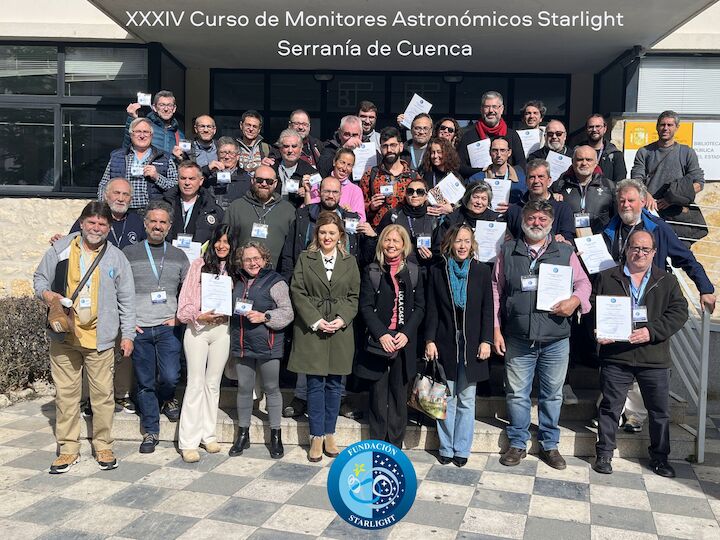 Finaliza con éxito el Curso de Monitores Astronómicos Starlight en la Serranía de Cuenca