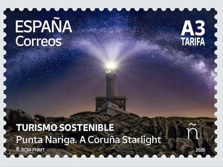 Correos lanza sellos de astroturismo para promocionar tres Destinos Turísticos Starlight