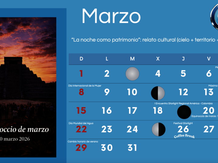 Marzo 2026 equinoccio patrimonio nocturno y mirada internacional en la agenda Starlight