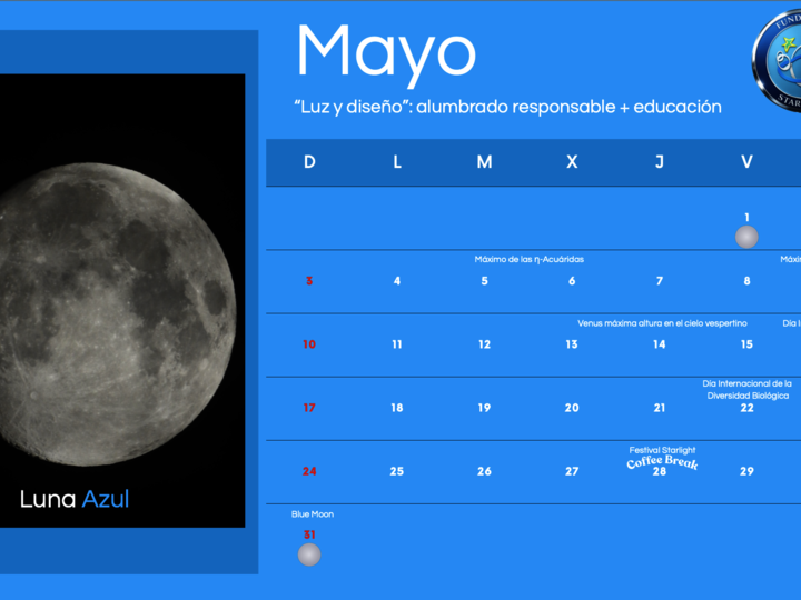 Mayo 2026: cielo activo, ciencia y sostenibilidad en la agenda Starlight