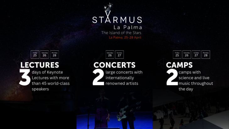 Starmus La Palma anuncia la estructura del programa y primeros artistas confirmados