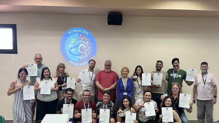 Ciudad Real consolida su apuesta por el cielo nocturno con un nuevo Curso de Monitoresas Astronmicos Starlight en Fuencaliente