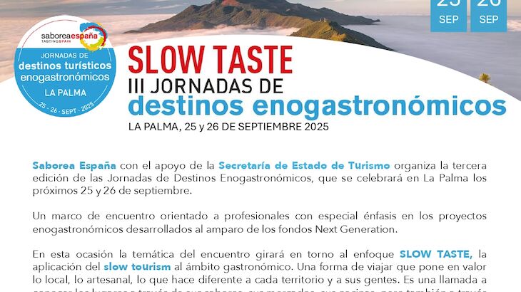 SLOW TASTE III jornadas enogastronmicas