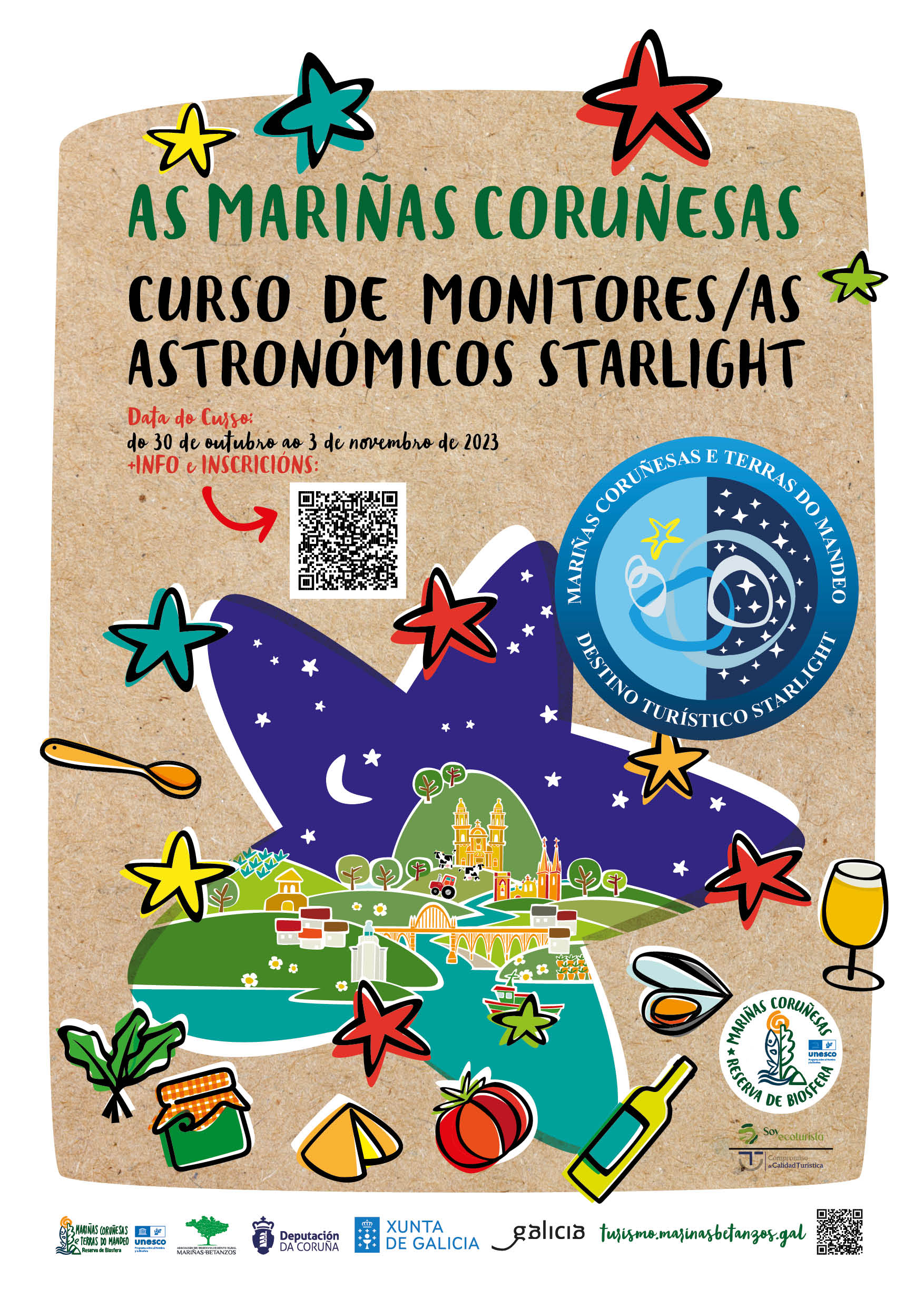 Curso de Monitores/as Astronómicos Starlight Mariñas Coruñesas