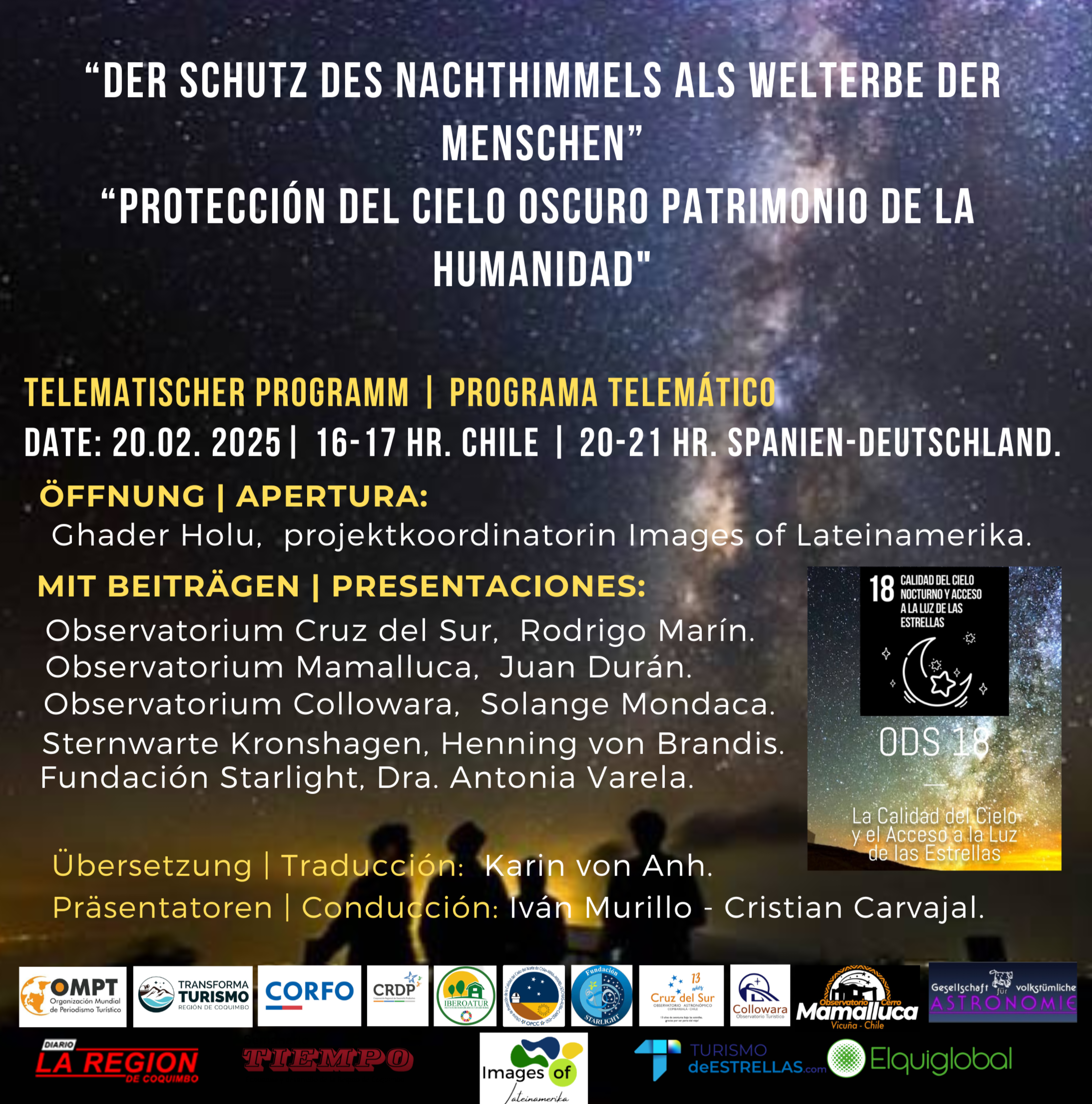 conversatorio protección del cielo ods18