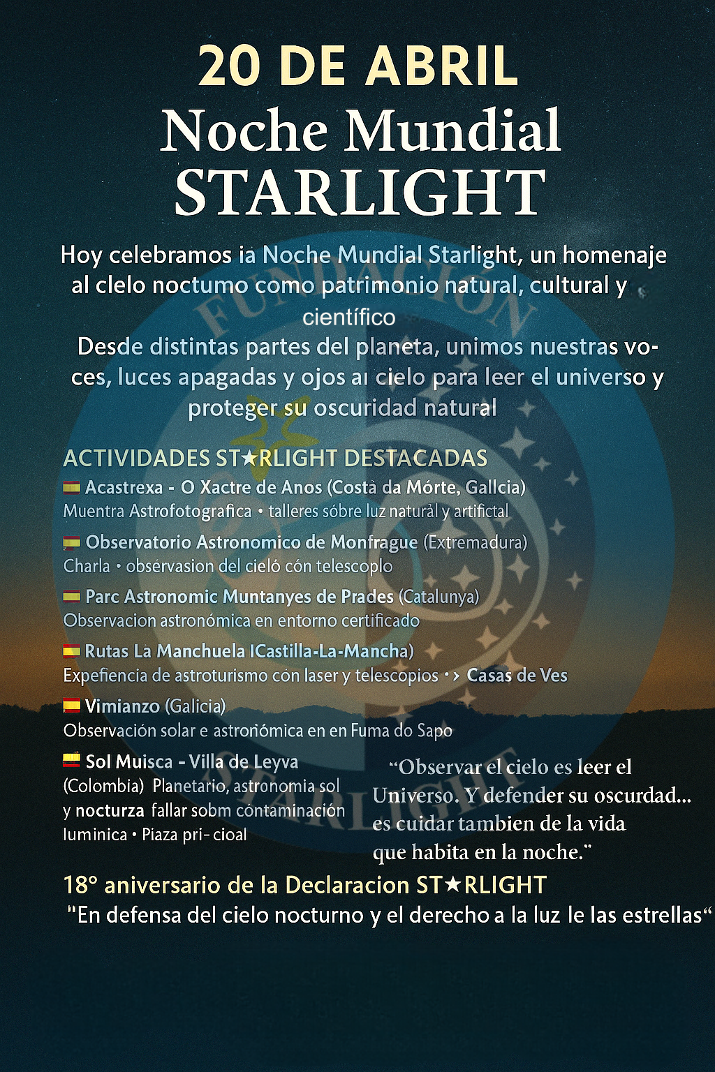 Noche Mundial Starlight 2025