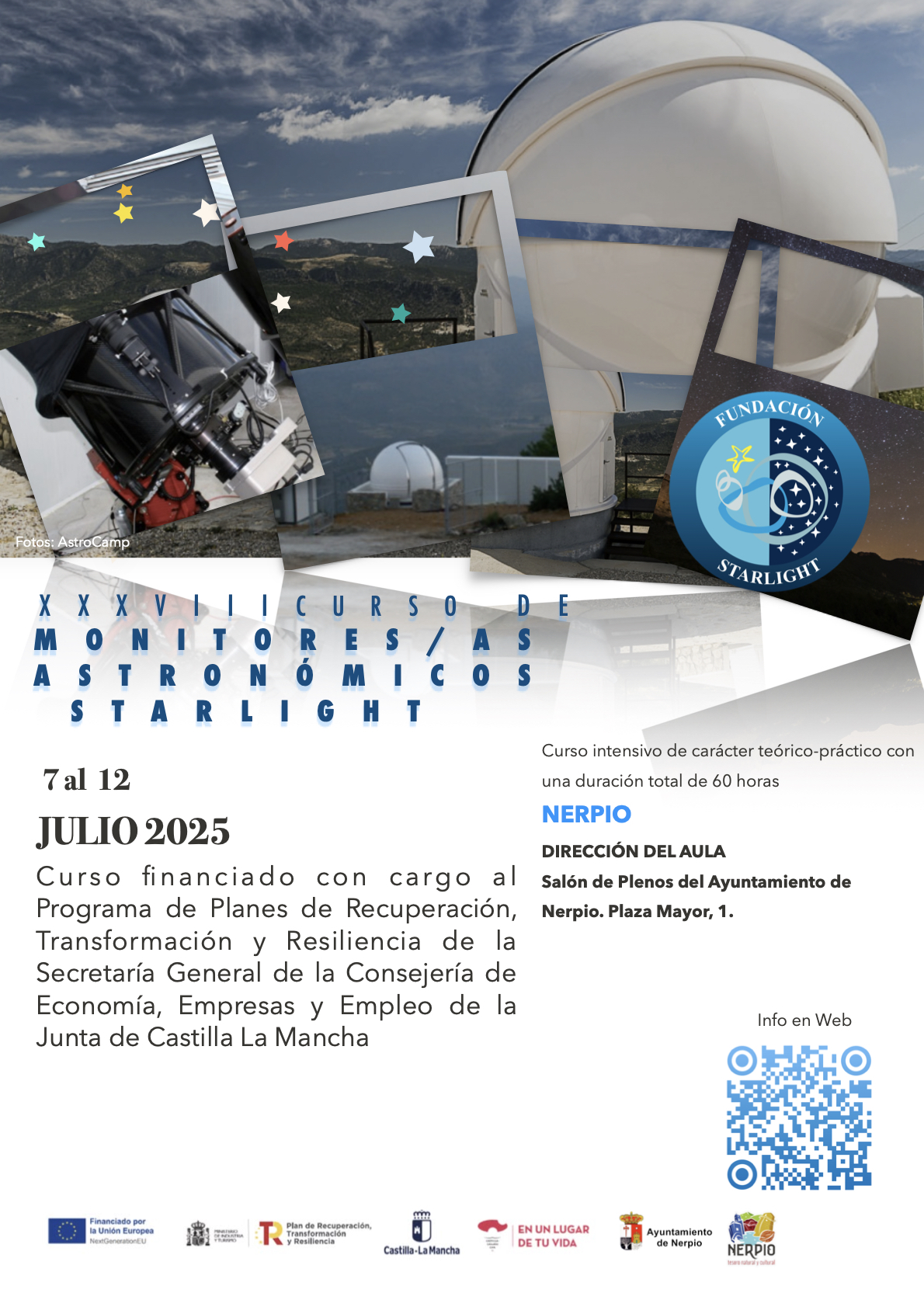 Curso de Monitores Astronómicos Starlight Nerpio, Albacete