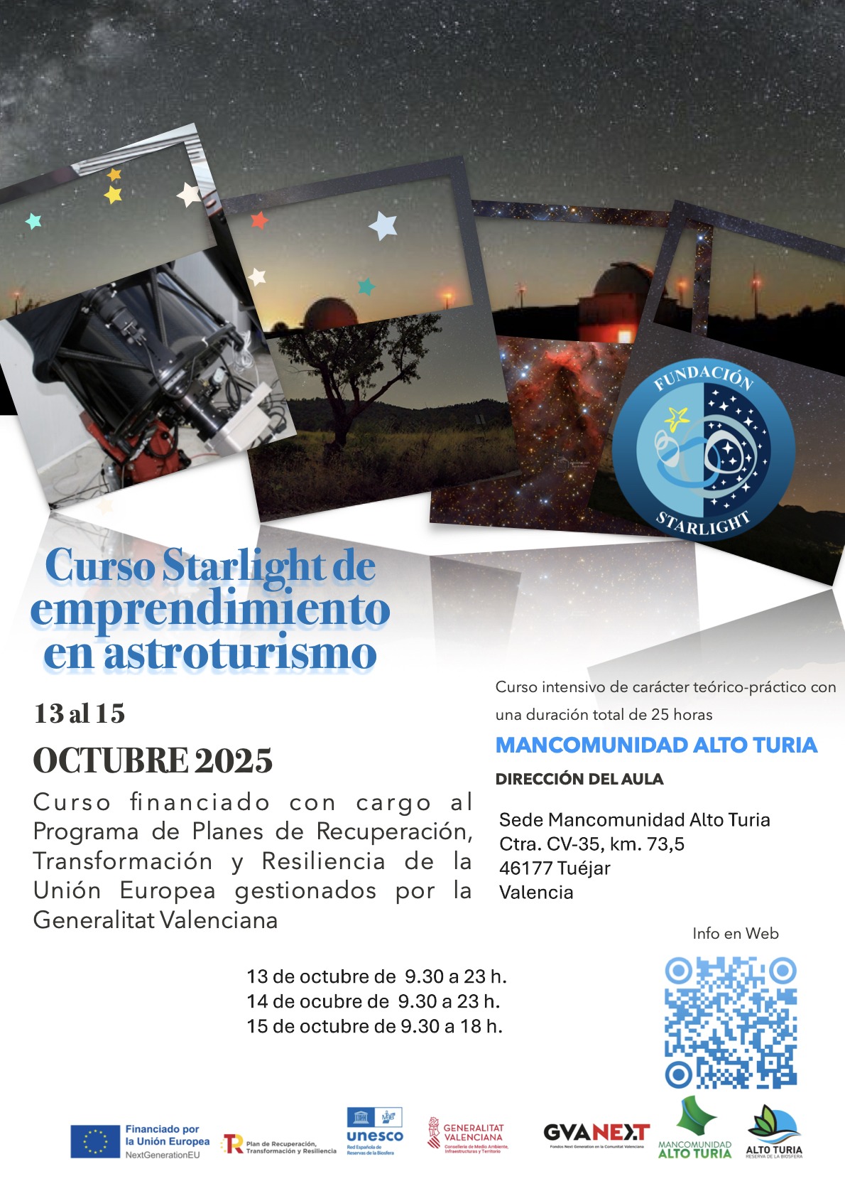 Curso de emprendimiento en Astroturismo
